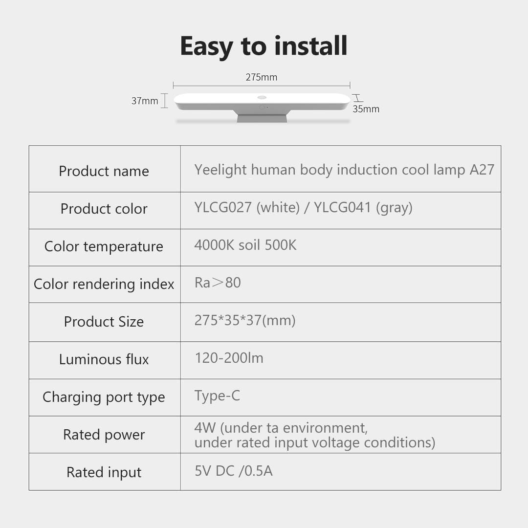 Xiaomi Yeelight A27 Human Body Induction Cute Lamp