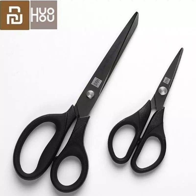 Xiaomi Huohou Titanium-plated 2Pc Non-slip Black Sharp Scissors Sets Xiaomi Huohou Titanium-plated 2Pc Non-slip Black Sharp Scissors Sets