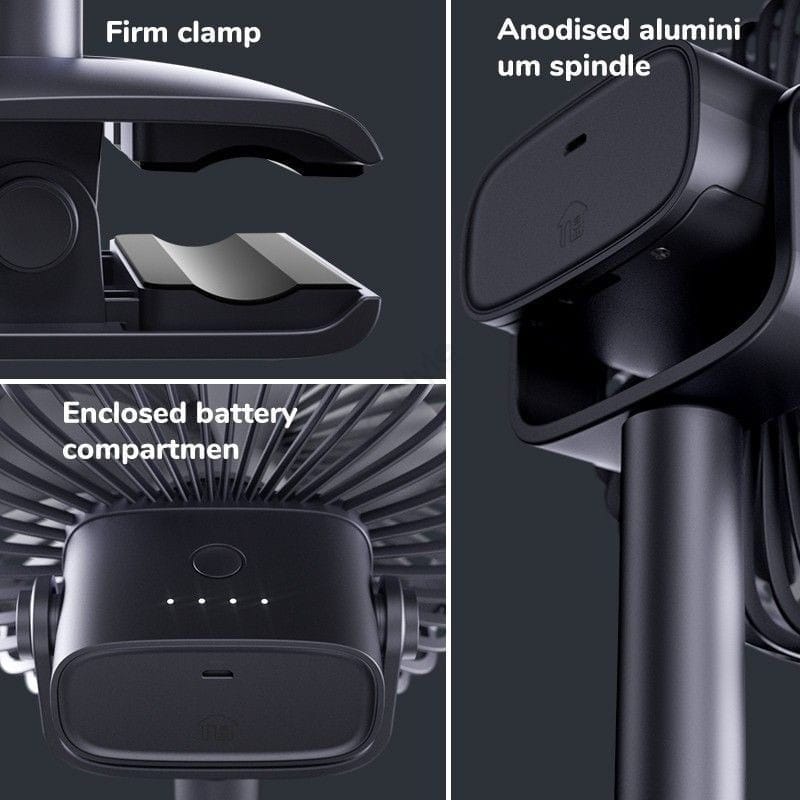 JISULIFE F7-B Clip Table Fan 4000mAh