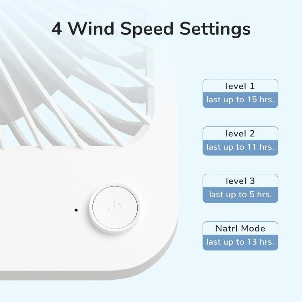 JISULIFE Portable Ultra-slim Table Fan (FA26A)