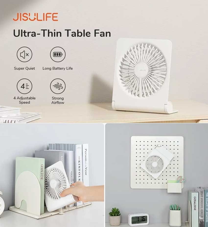 JISULIFE FA28A Desktop Foldable Fan