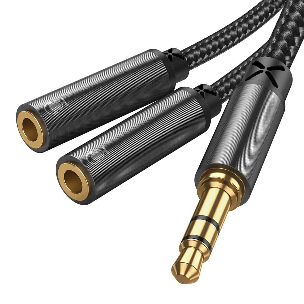 JOYROOM SY-A04 Earphone sharing cable Male to 2 female splitter audio cable JOYROOM SY-A04 Earphone sharing cable Male to 2 female splitter audio cable