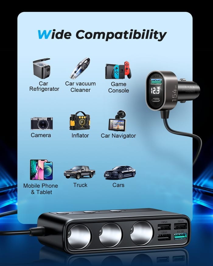 Joyroom JR-CL06 154W Multi-Port USB Car Charger