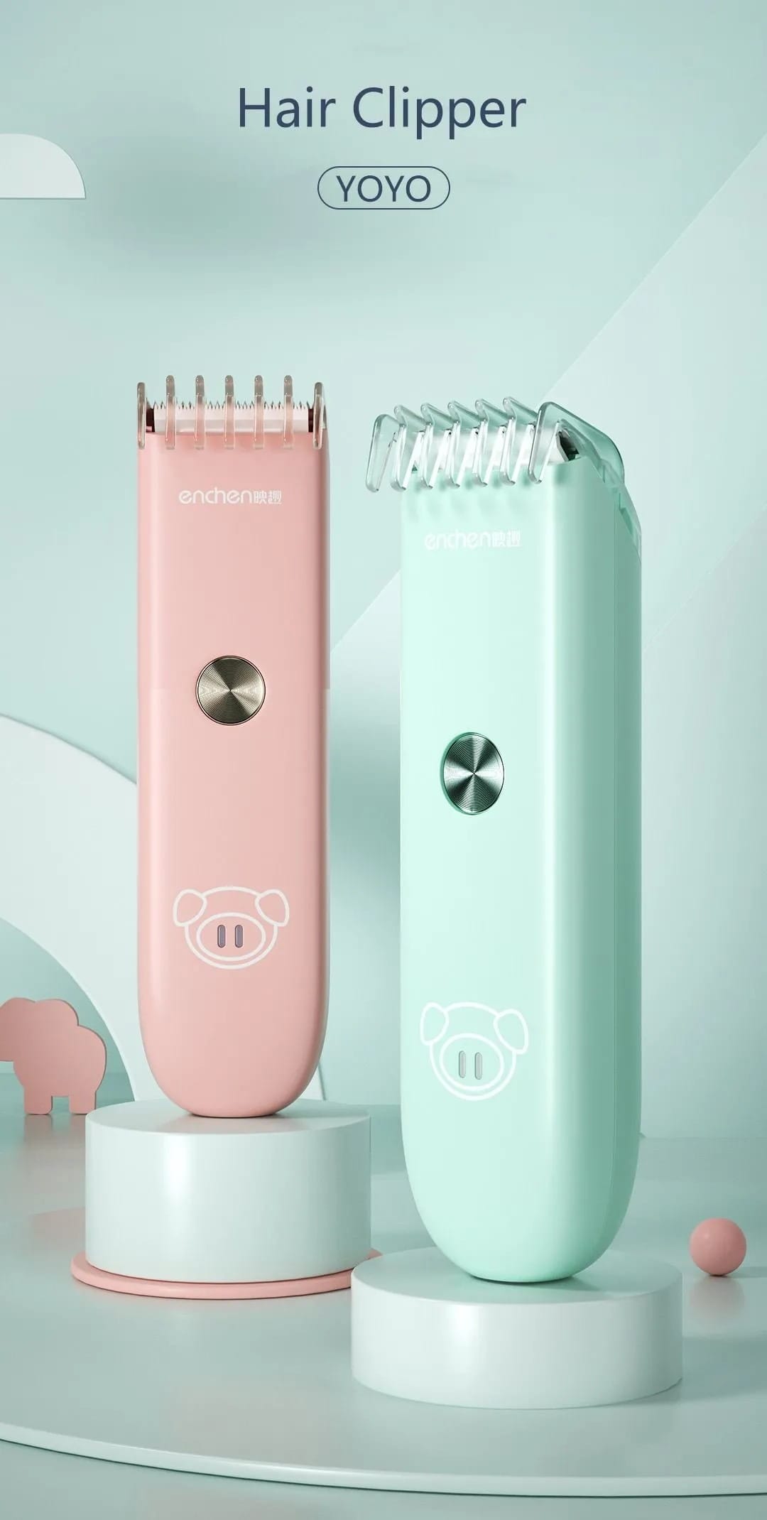 Enchen YOYO Baby Hair Clipper Anti-Clip & Ultra Quite Trimmer