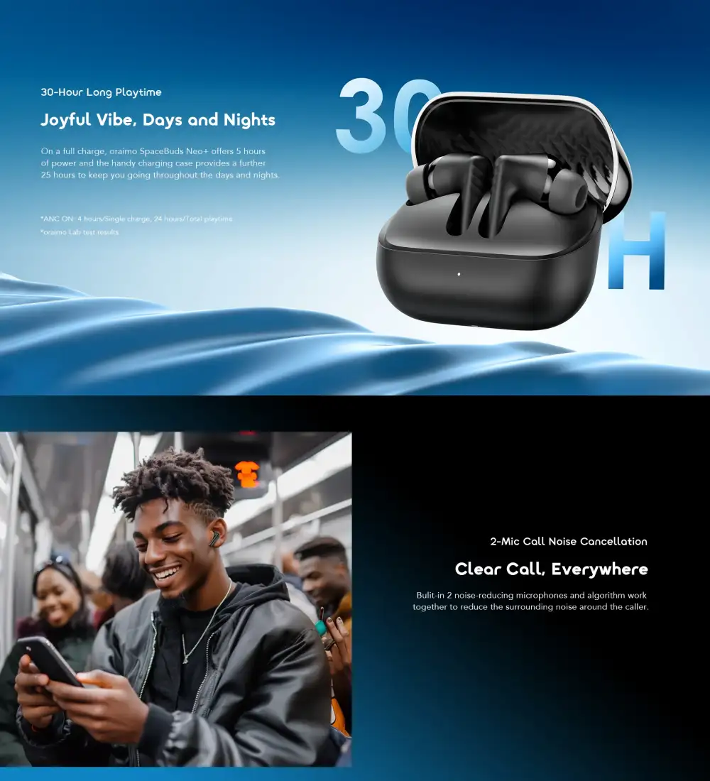 Oraimo OTW-323P SpaceBuds Neo+ TWS Earbuds