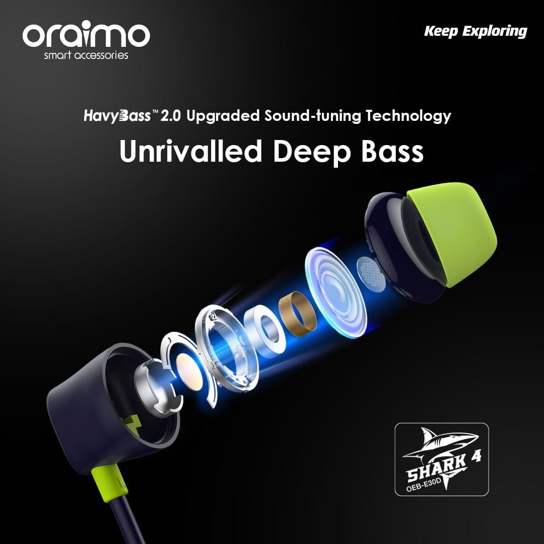Oraimo Shark 4 Wireless Neckband Earphone