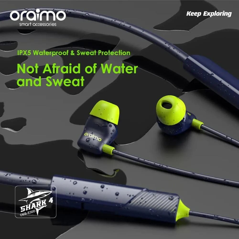 Oraimo Shark 4 Wireless Neckband Earphone