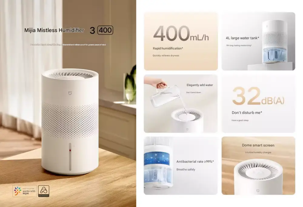 Xiaomi Mijia Fogless Air Humidifier 3