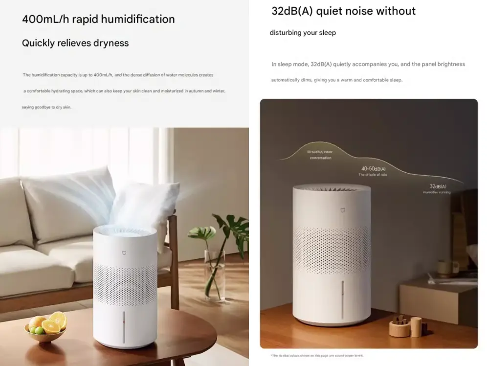 Xiaomi Mijia Fogless Air Humidifier 3