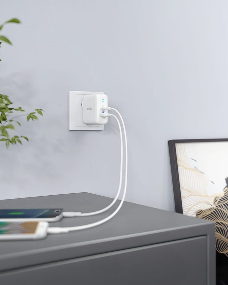 Anker Power Port PD+ 2 35W Wall Charger (20w PD+ 15W Power IQ)