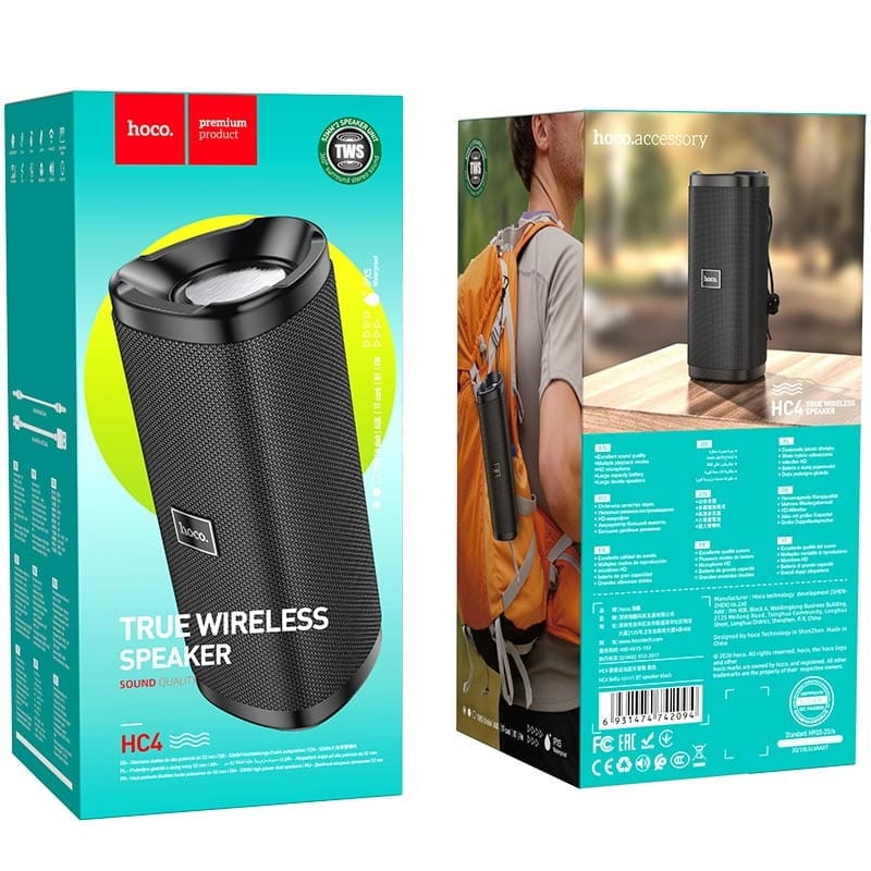 Hoco Hc4 Portable Wireless Bluetooth Speaker
