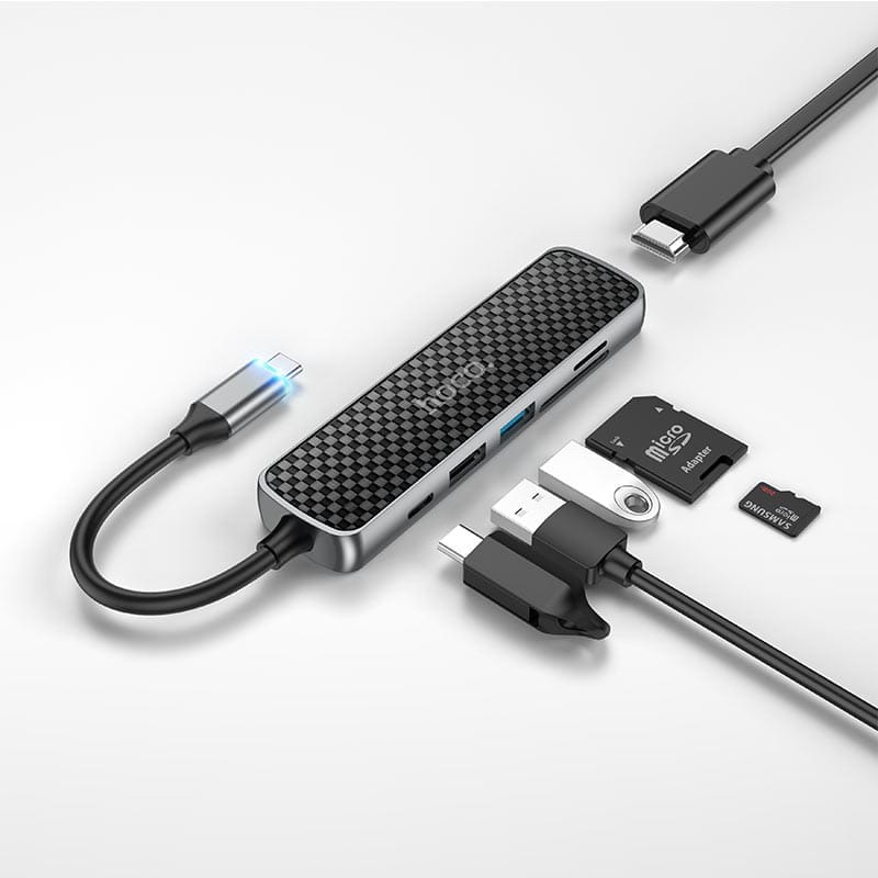 Hoco HB24 60W 6 in 1 USB-C Multifunction Hub