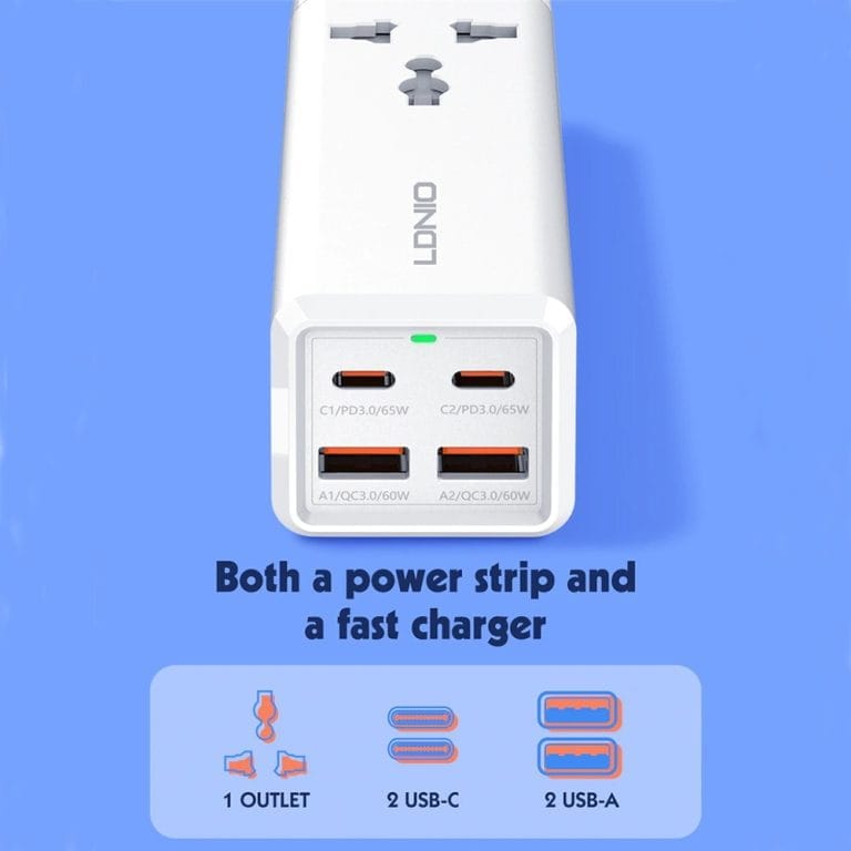 LDNIO SC1418 65W Desktop Power Strip & Power Socket