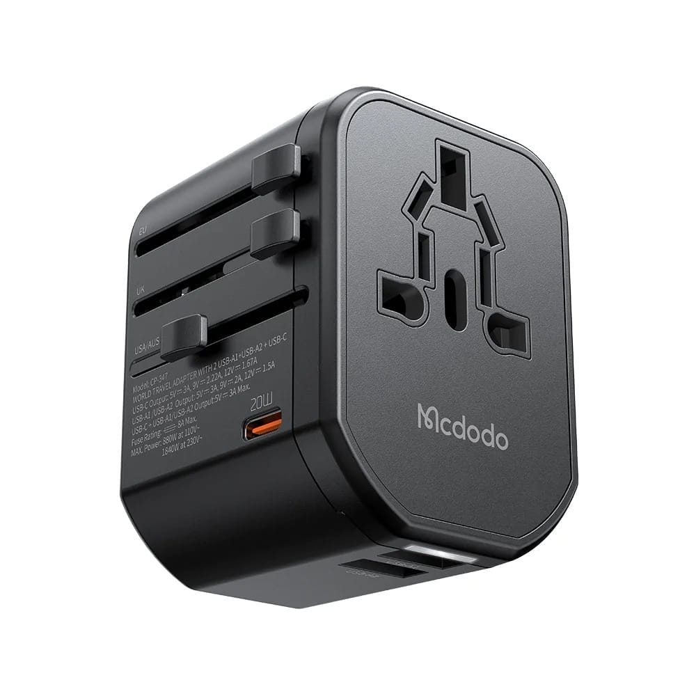 Mcdodo CP-3471 PD 20W Fast Charging Universal Travel Adapter Mcdodo CP-3471 PD 20W Fast Charging Universal Travel Adapter