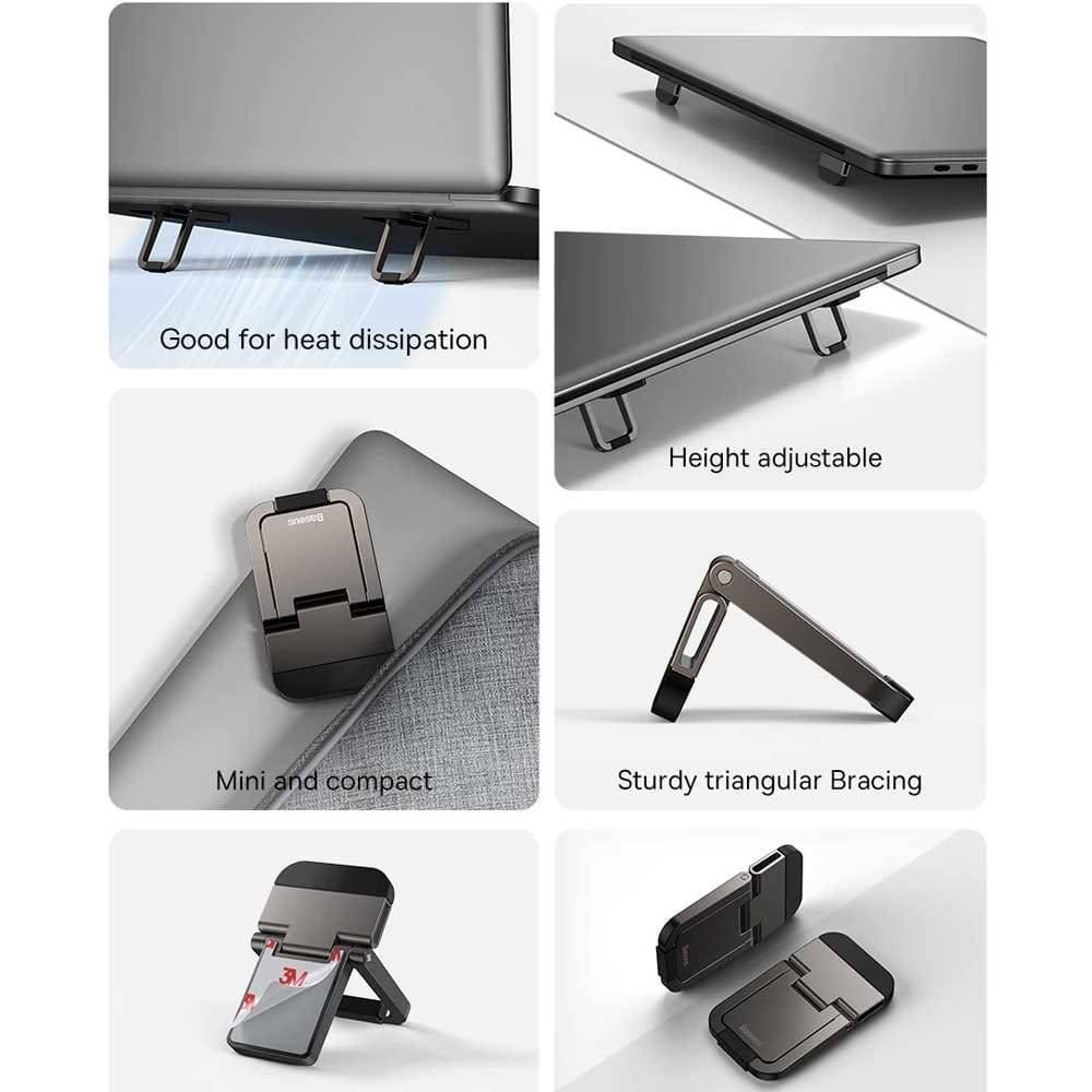 Baseus 2Pcs Slim Laptop Kickstand Desktop Dissipation Stand Holder