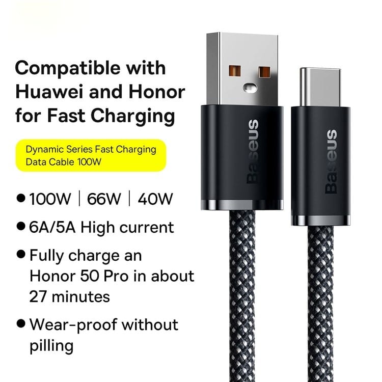 Baseus Dynamic Series 100W USB to Type-C Cable