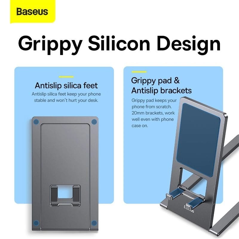 Baseus Foldable Metal Desktop Holder For Mobile and Tab