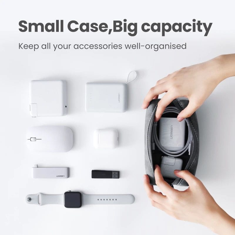 UGREEN Organizer Bag Leather Storage Case