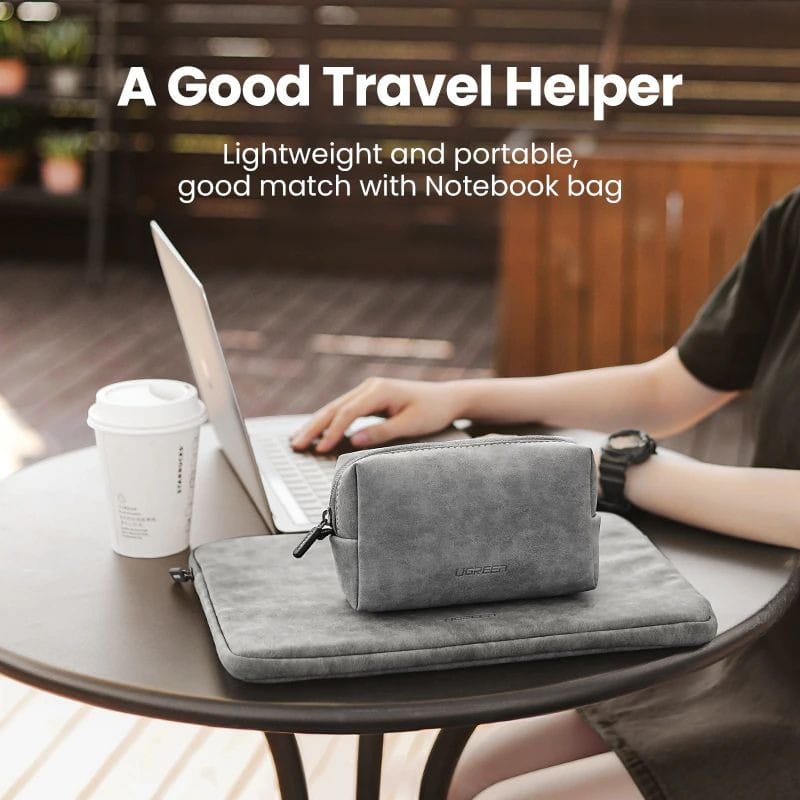 UGREEN Organizer Bag Leather Storage Case