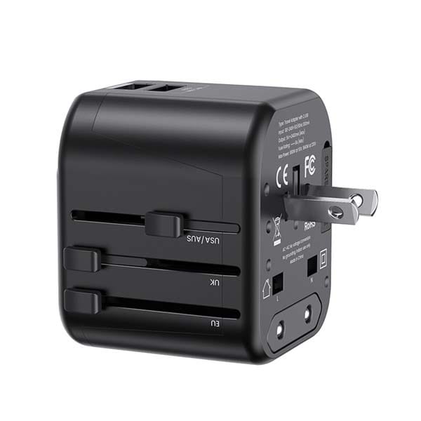Usams US-CC173 T55 12W Dual USB Universal Travel Charger Usams US-CC173 T55 12W Dual USB Universal Travel Charger