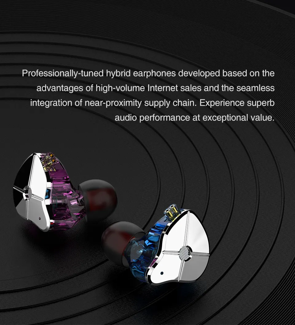 TRN ST1 1BA+1DD Hybrid HiFi in-Ear Earphone