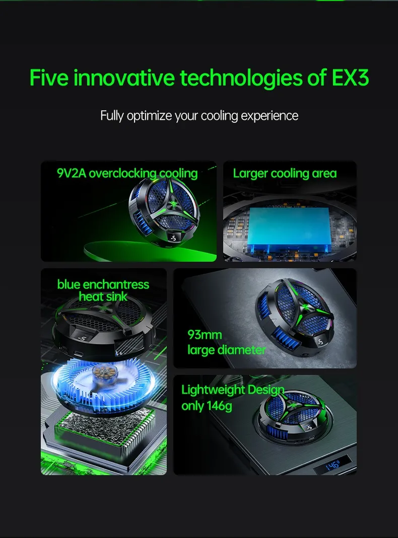 Plextone EX3 Magenetic Phone Cooler