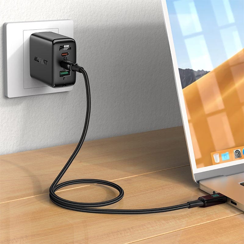 Acefast C6-03 USB-C to USB-C 100W Cable with Display