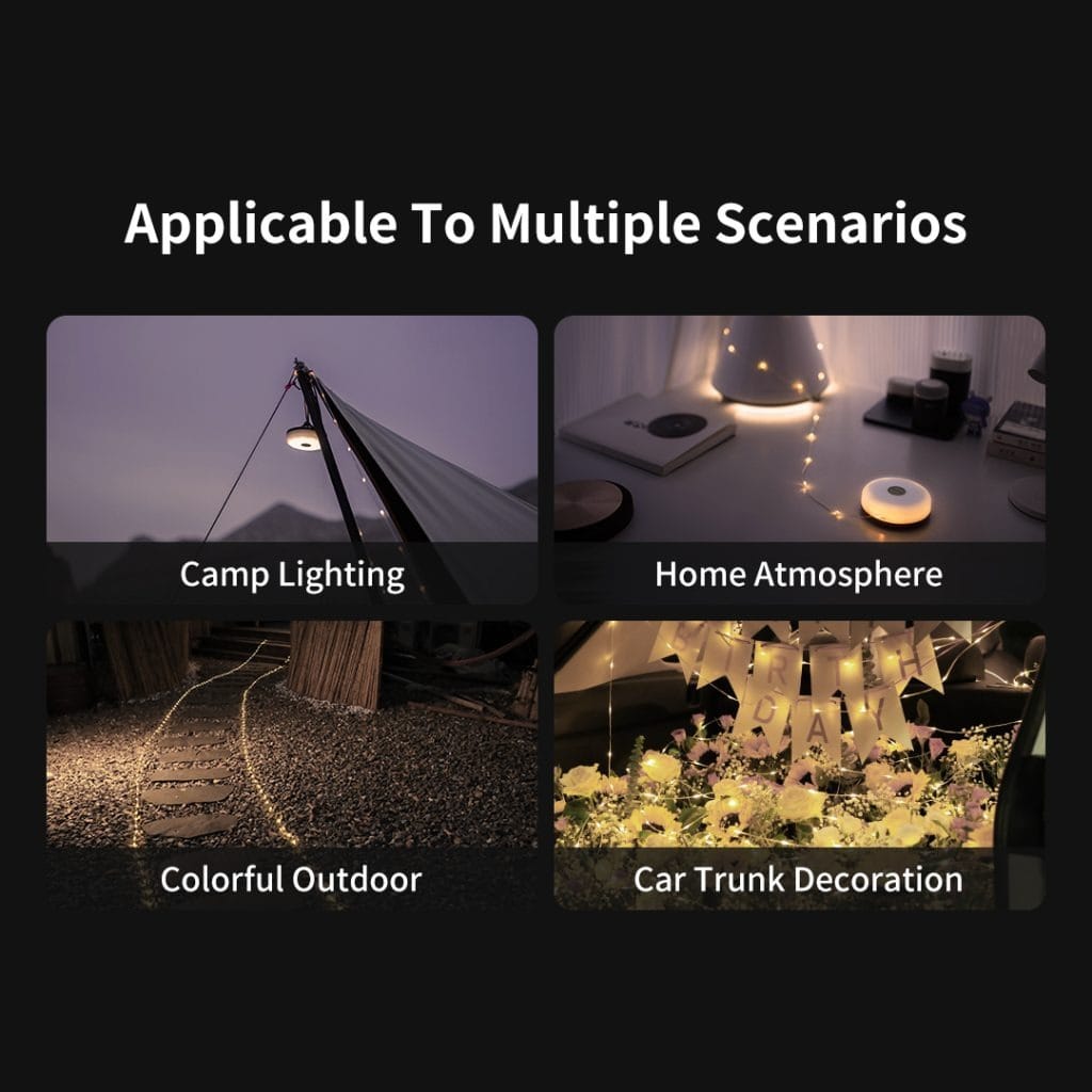 Xaiomi NexTool Camping Atmosphere Light IPX7 Recyclable Night Light