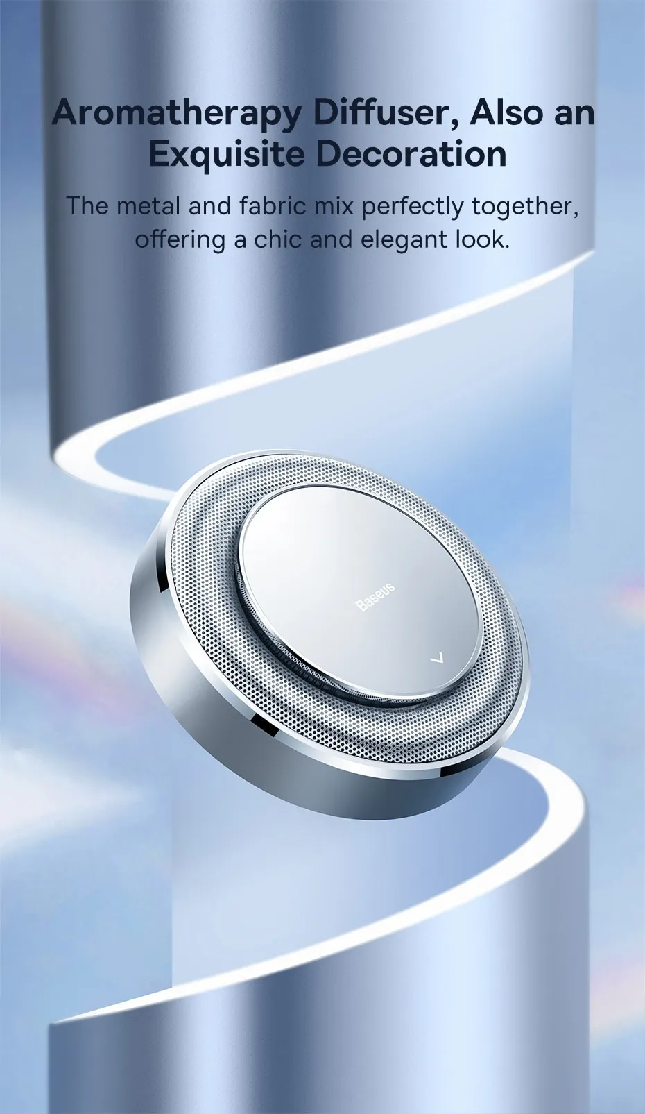 Baseus Car Air Freshener Perfume Refresher Fragrance Adjustable Aroma Diffuser