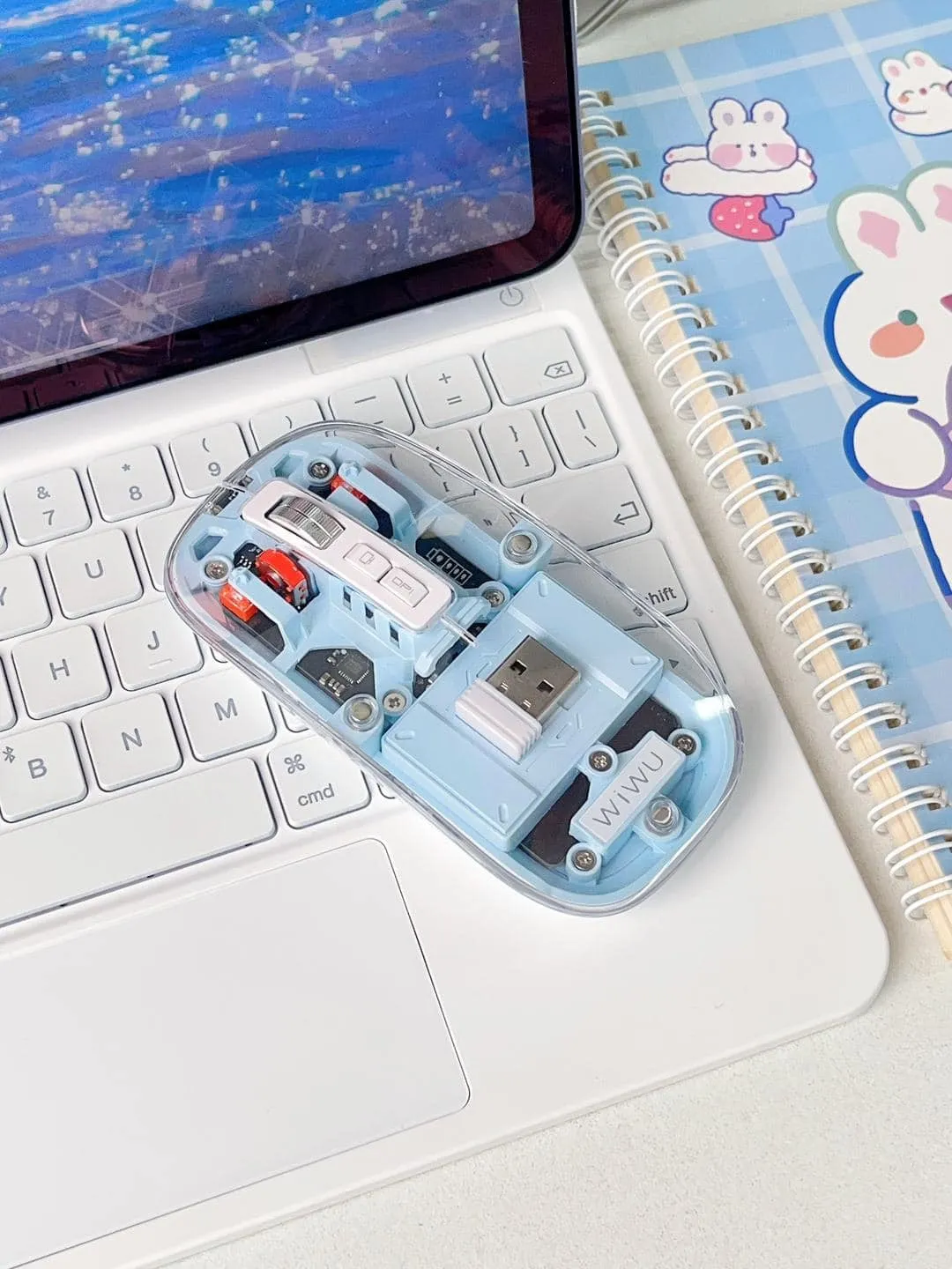 WIWU Crystal Transparent 2.4G Wireless Mouse