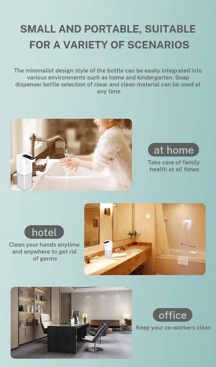 Automatic Soap Dispenser USB Charging Touchless Smart Hand Spray/Foam/Gel Dispensers