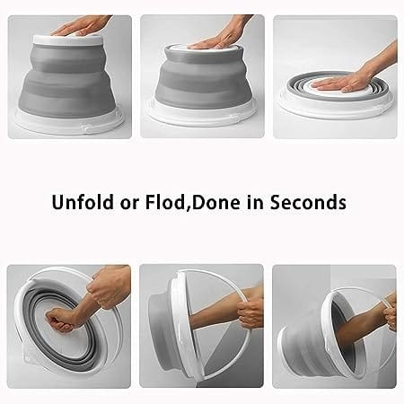 Portable Bucket for Fishing Folding Collapsible Bucket