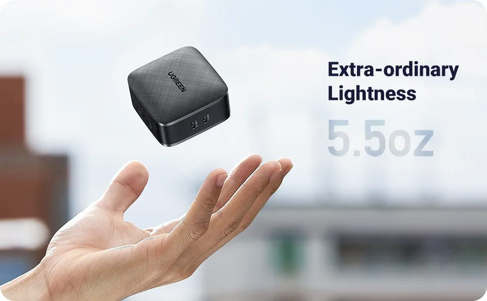 UGREEN 66w USB C Charger 2 Ports Foldable Wall Charger