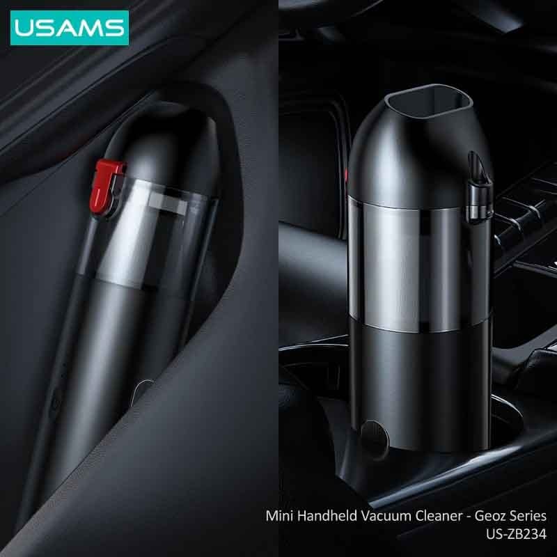 USAMS ZB259 Portable 55W 4300Pa Wireless Handheld Auto Mini Cordless Car Vacuum Cleaner