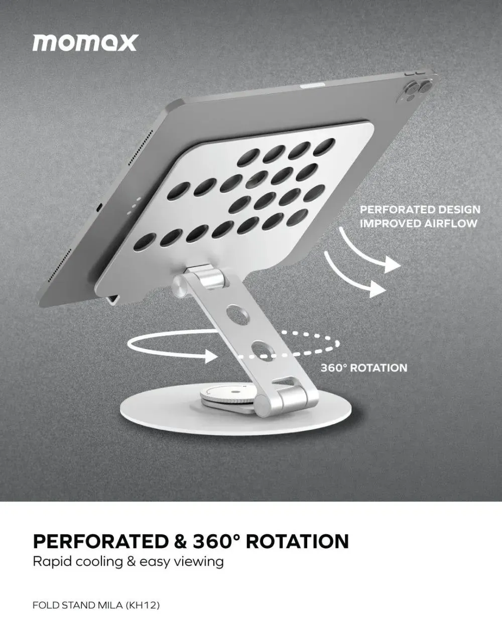 Momax KH12 Fold Stand Mila Rotatable Tablet Stand