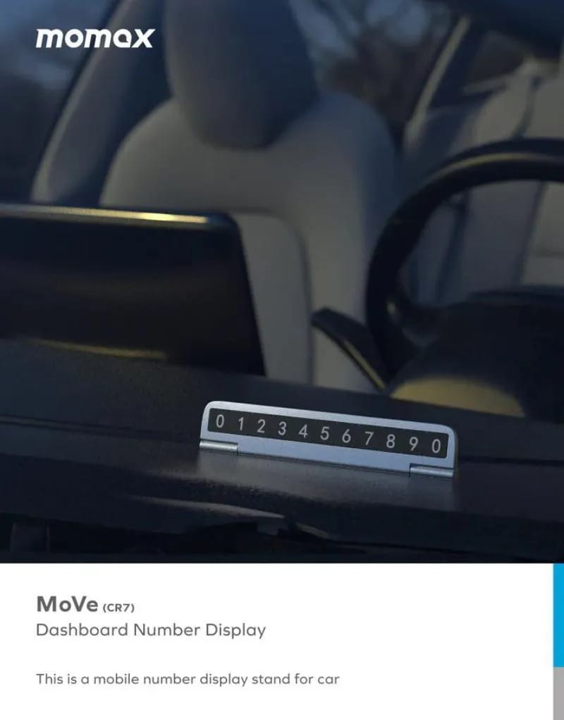 Momax CR7s Move Dashboard Number Display