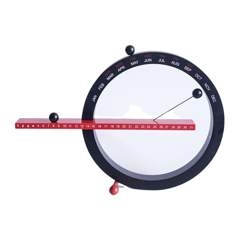 Creative Magnetic Ball Clock Perpetual Wall Calendar Creative Magnetic Ball Clock Perpetual Wall Calendar