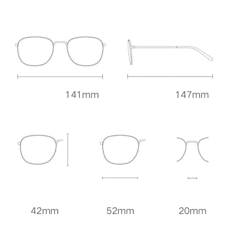 Xiaomi Mijia Blue Light Filter Monitor Glasses With Nickel-Free Metal Frame