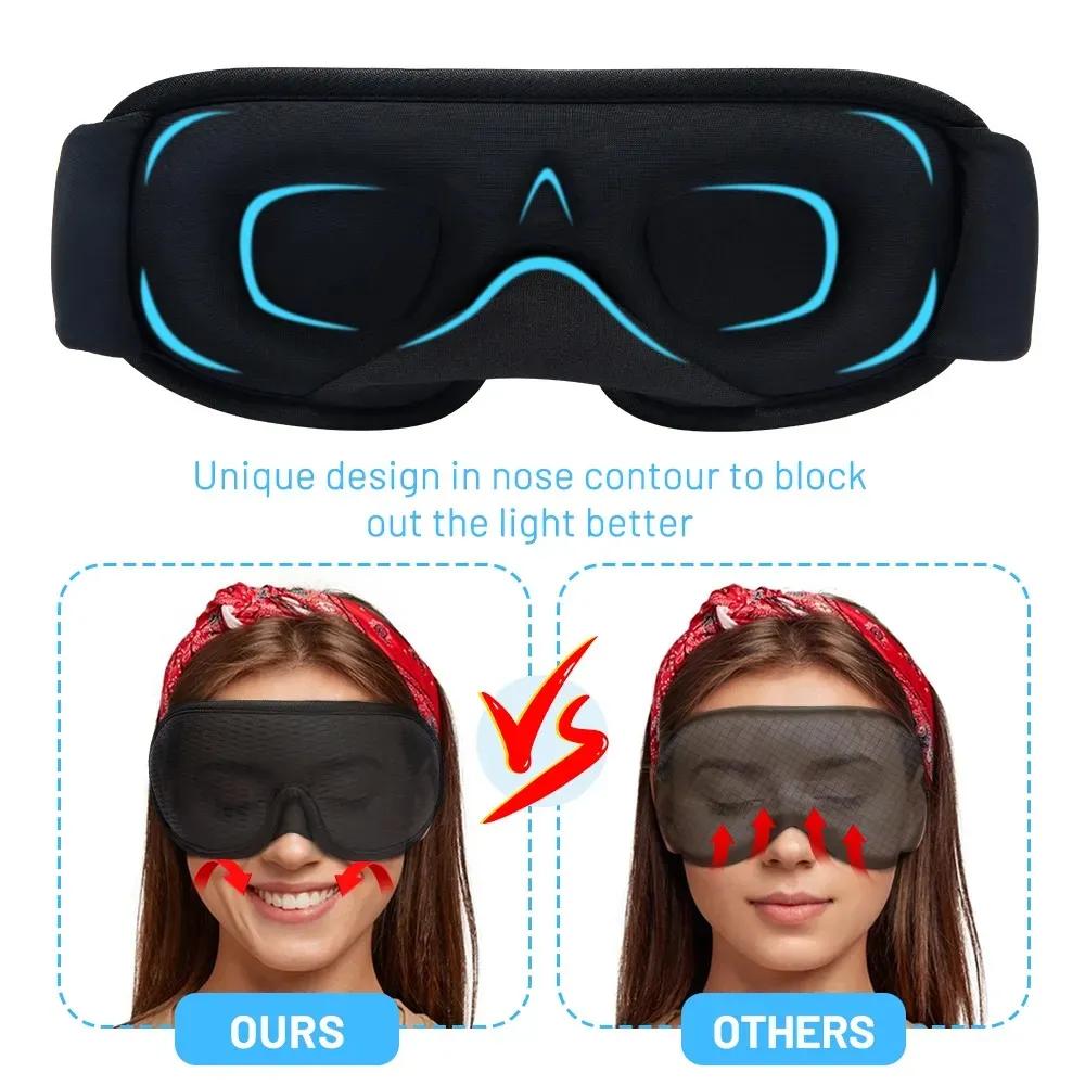 3D Sleeping Eye Mask Eyeshade Night Breathable Slaapmasker