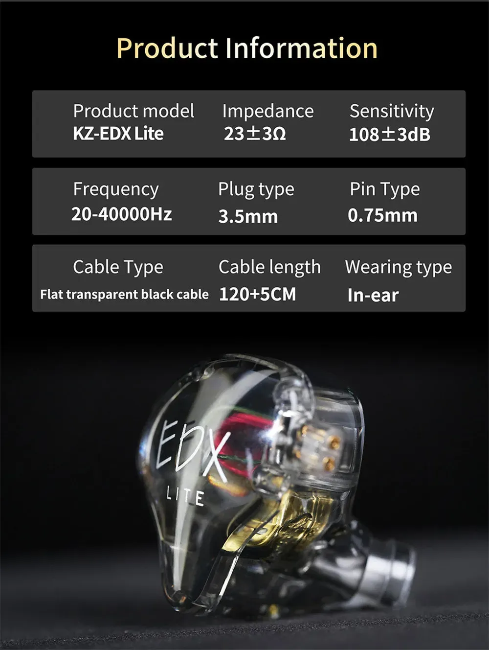 KZ EDX Lite Earphone