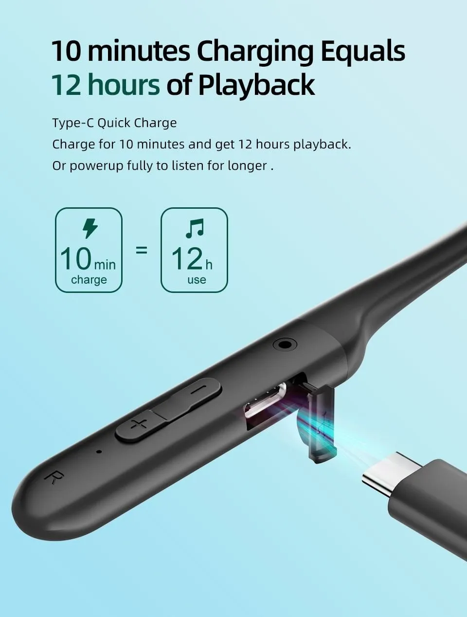 QCY C2 Bluetooth Neckband Headphones