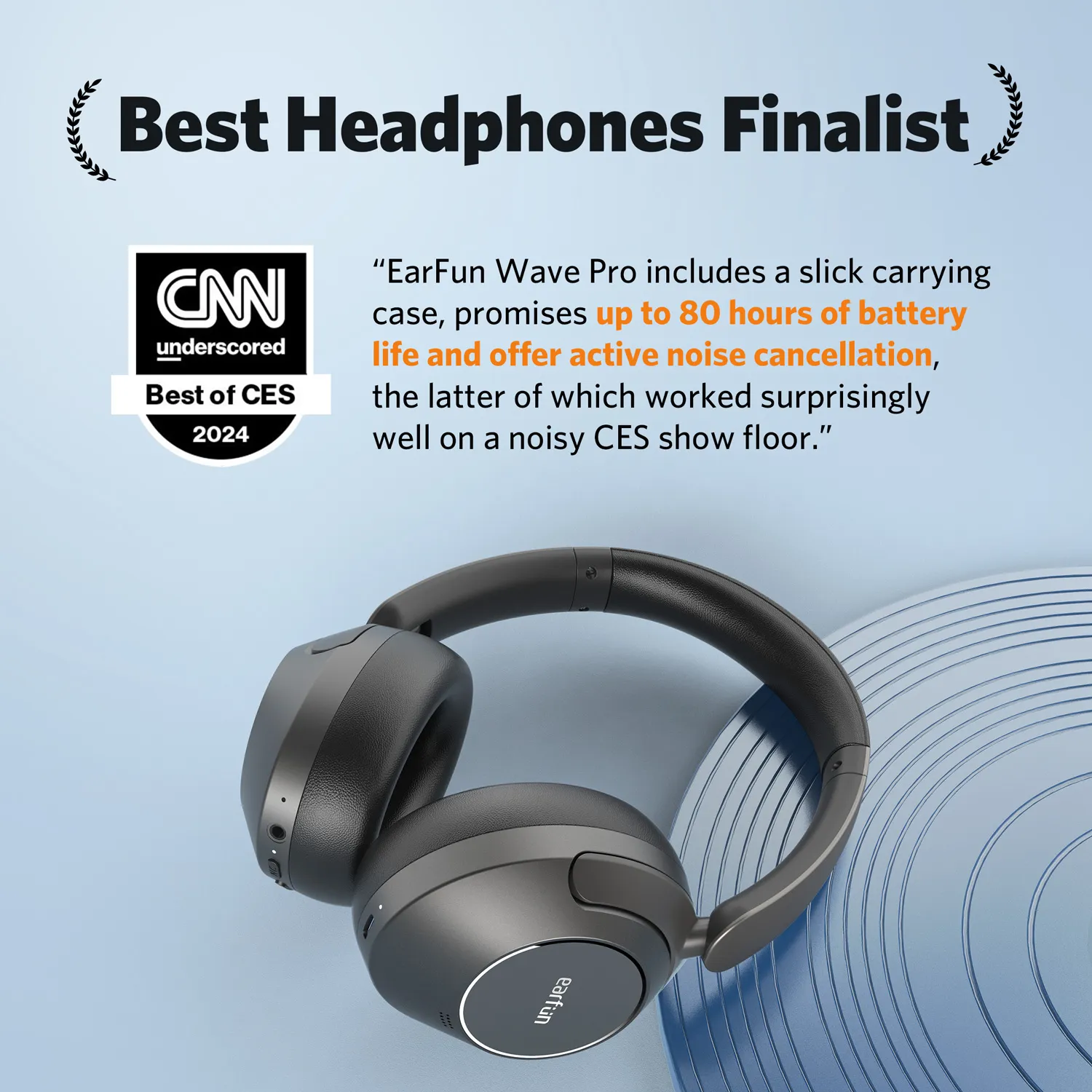 EarFun Wave Pro LDAC HiRes Audio Wireless Headphones