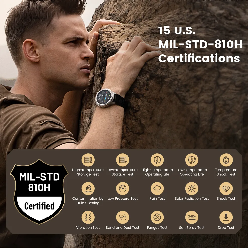Kospet Tank T3 Rugged Smart Watch