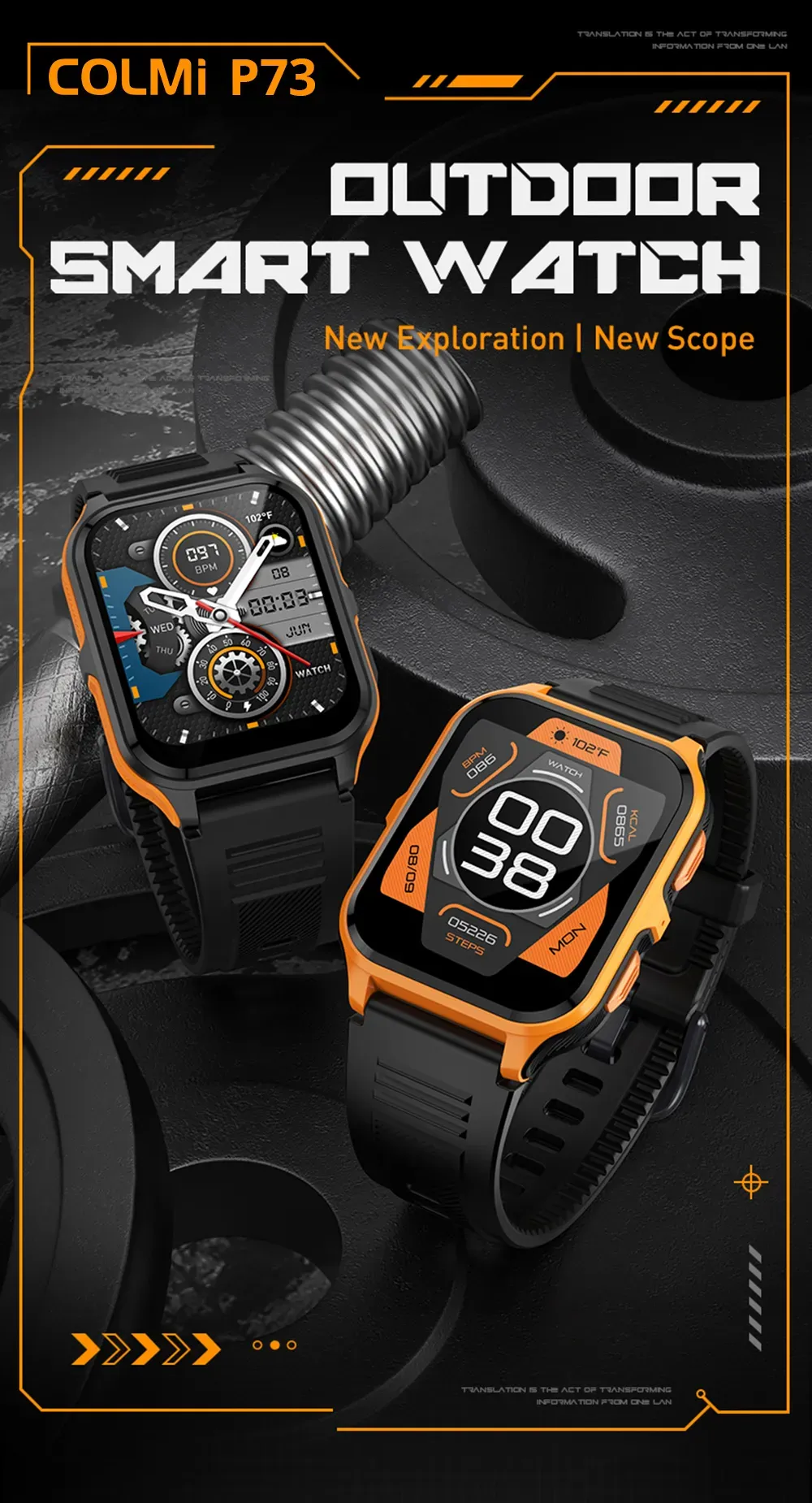COLMi P73 Bluetooth Calling Smart Watch