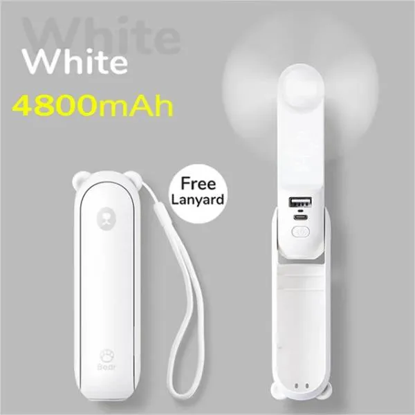 JISULIFE F8X Mini Fan Portable Fan (New Upgrade Version)