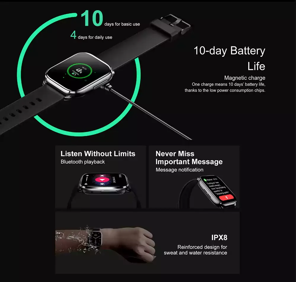 Qcy watch GS Bluetooth Calling Smartwatch