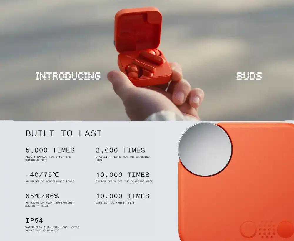 CMF Buds By Nothing 42dB ANC Earbuds