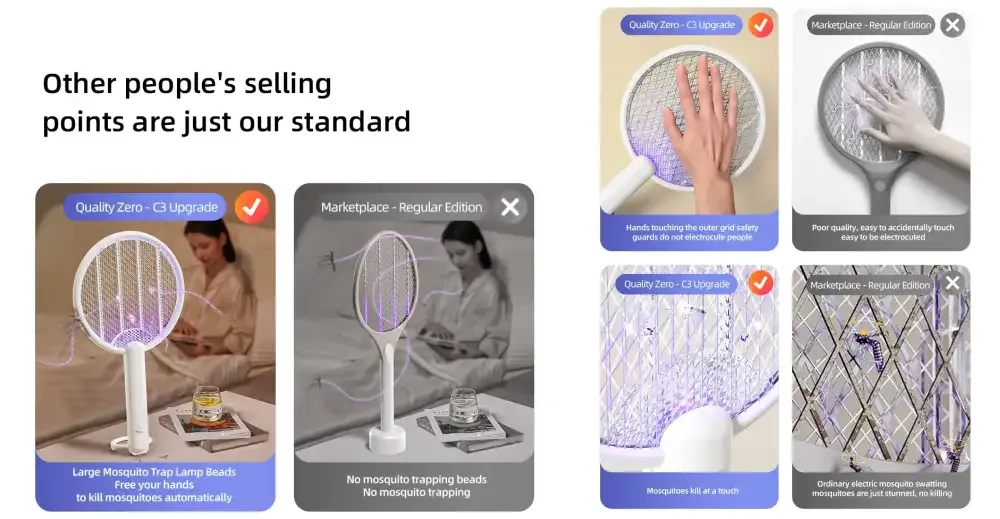 Xiaomi Qualitell C3 Electric Fly Swatter Mosquito Killer