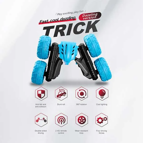 Teton TRCS2SL RC Stunt Car (Light Wheel Edition)