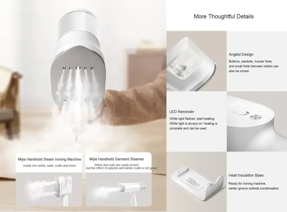 Xiaomi Mijia Foldable Handheld Garment Steamer Iron 2